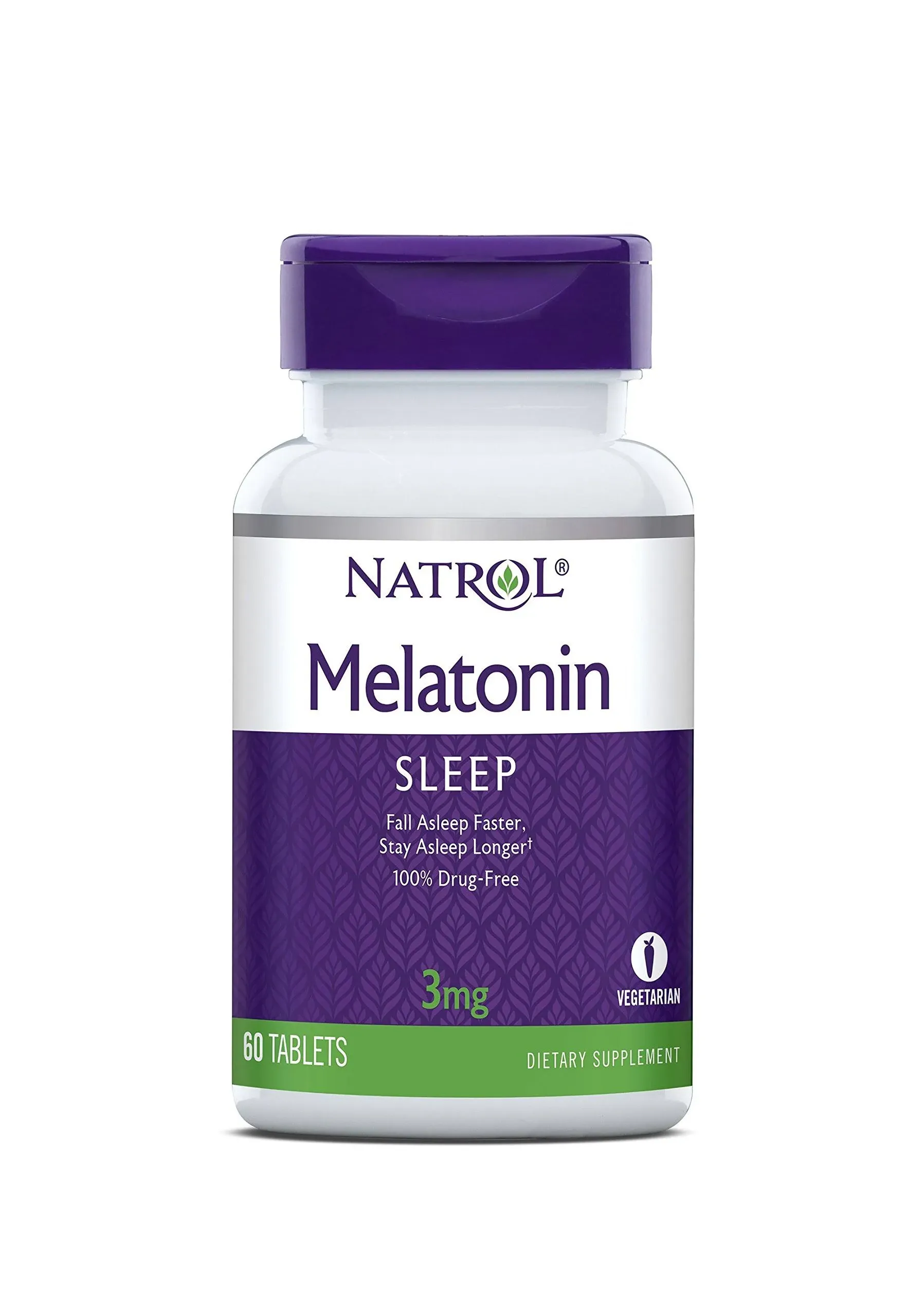 Natrol Melatonin 3 mg, Dietary Supplement for Restful Sleep, Sleep Supplements for Adults, 60 Melatonin Tablets, 60 Day Supply