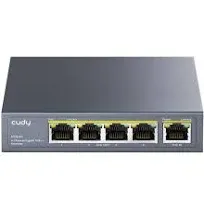 Cudy 4 Channel Gigabit PoE Extender, 1000 Mbps, 1 PoE Input, 4 PoE Output, PoE Repeater, PoE+ Amplifier, PoE++ Booster, Wall Mounting, IEEE 802.3bt / 802.3at / 802.3af Compliance