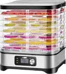 VIVOHOME 400W 8 Trays Food Dehydrator Machine with Digital Timer and Temperature Control, BPA Free