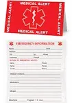 Medical Condition and Emergency Contact ID Wallet Card Folding, Medical Alert Card (10 Pack)