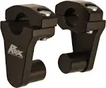 Rox Speed FX - 2&#034; Pivoting Bar Risers for 7/8&#034; Handlebar (Black) 1R-P2SS