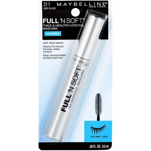 Maybelline New York Full 'N Soft Waterproof Mascara, Very Black | CVS