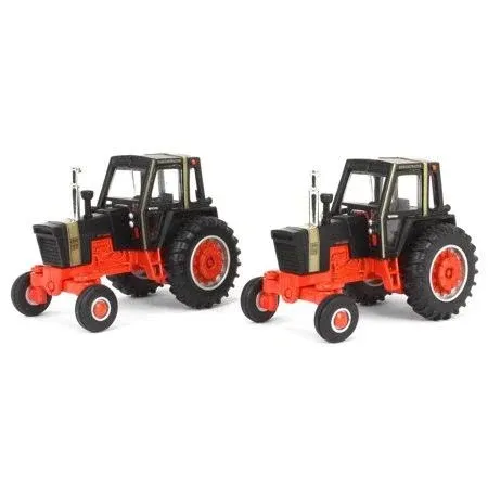 ERTL 1/64 Case 970 &amp; 1070 Agri King Black Knight Tractors Set 44368