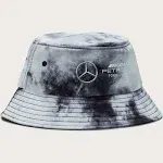 Mercedes AMG Petronas F1 Tie Dye Bucket Hat Grey 2023