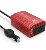 Inversor Corriente Para Coche DC 12V a 110V AC Adaptador USB Salida Carga 300W