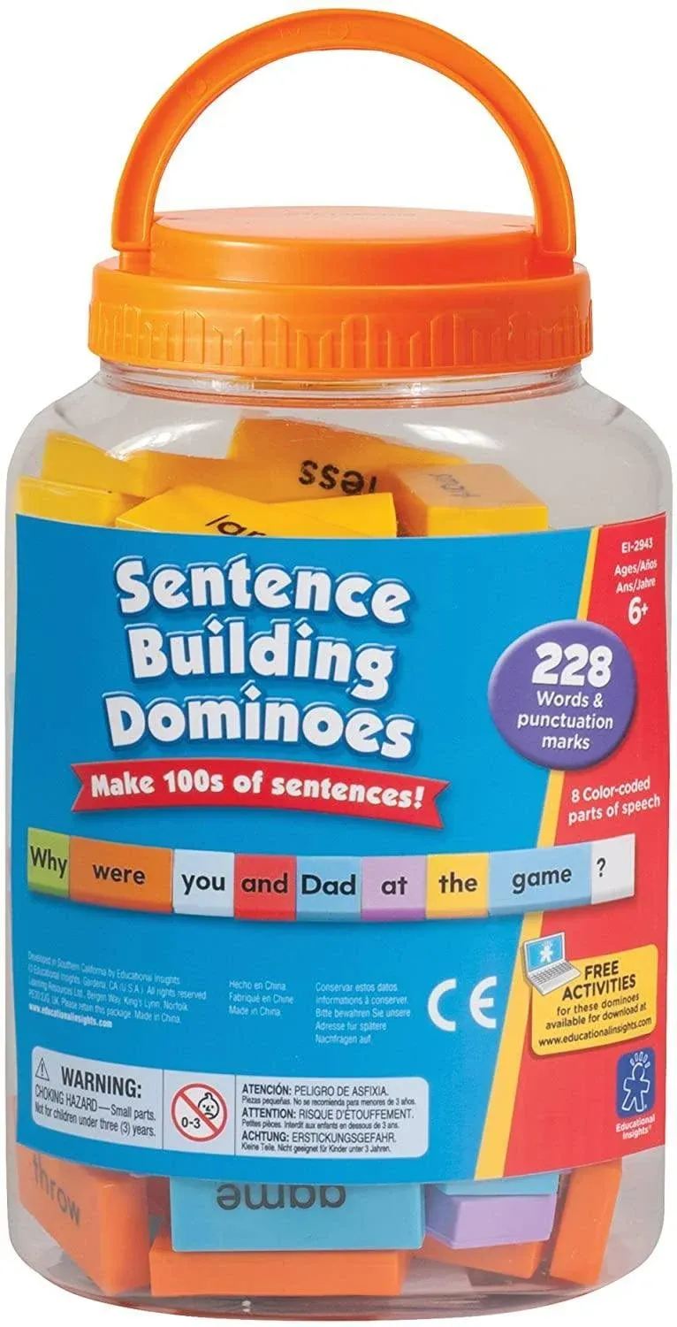 Sentence Building Dominoes