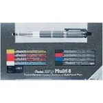 JAPAN Pentel PH803ST Super Multi-8 Automatic Mechanical Pencil Set 