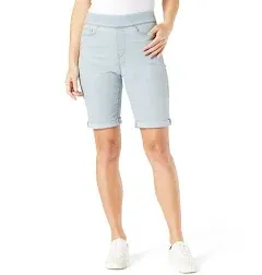 Signature by Levi Strauss & Co. Gold Women's Totally Shaping Pull on Bermuda Shorts (Available in Plus Size)