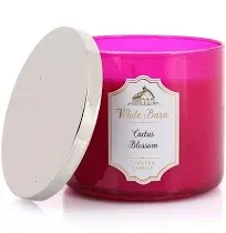 White Barn Bath &amp; Body Works CACTUS BLOSSOM 3 Wick Candle, New 14.5oz