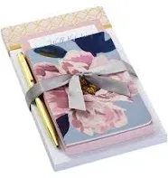 Hallmark Floral Notepad Bundle with Pen, Pretty Pinks