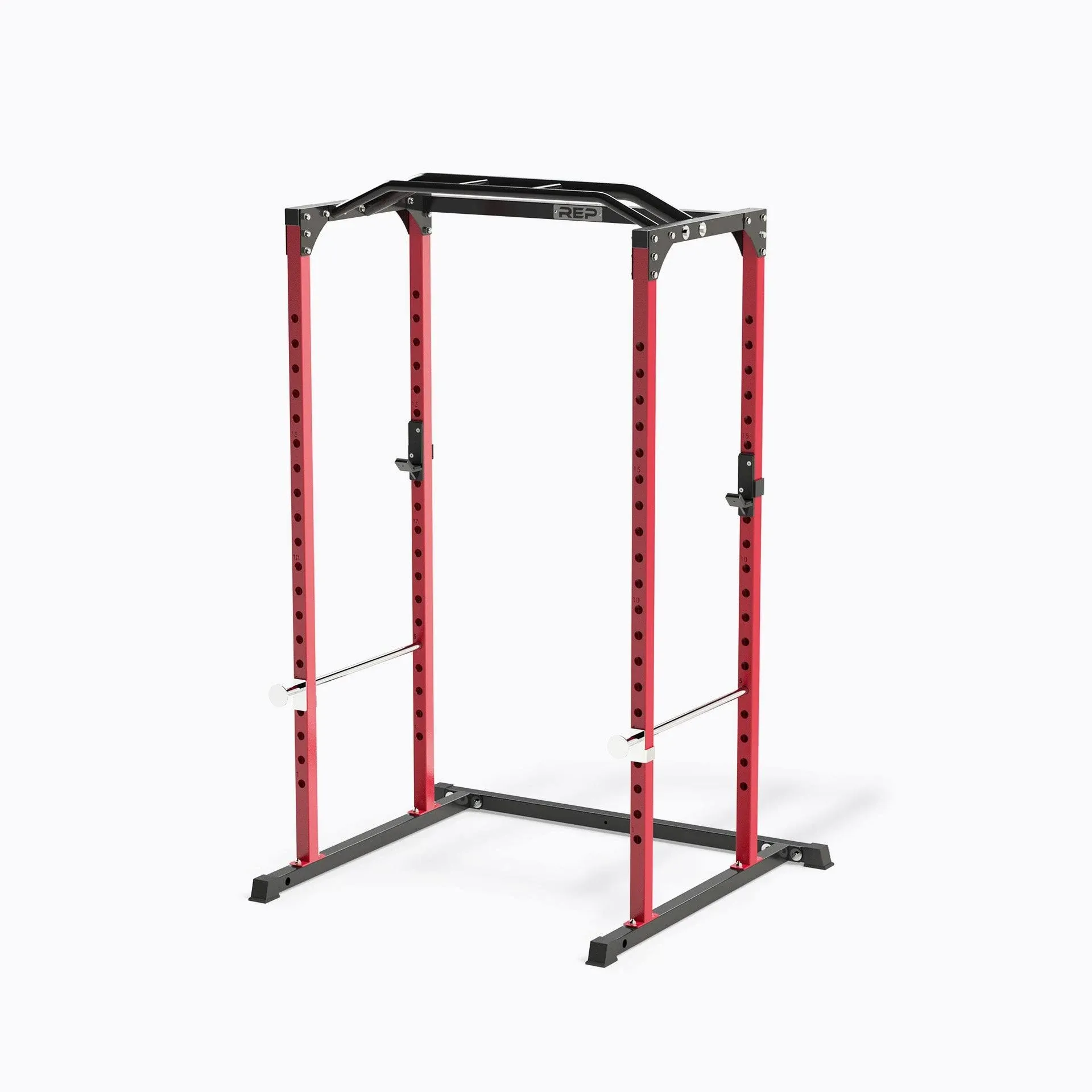 PR-1100 Power Rack | Rep Fitness | Home Gym Equipment Red