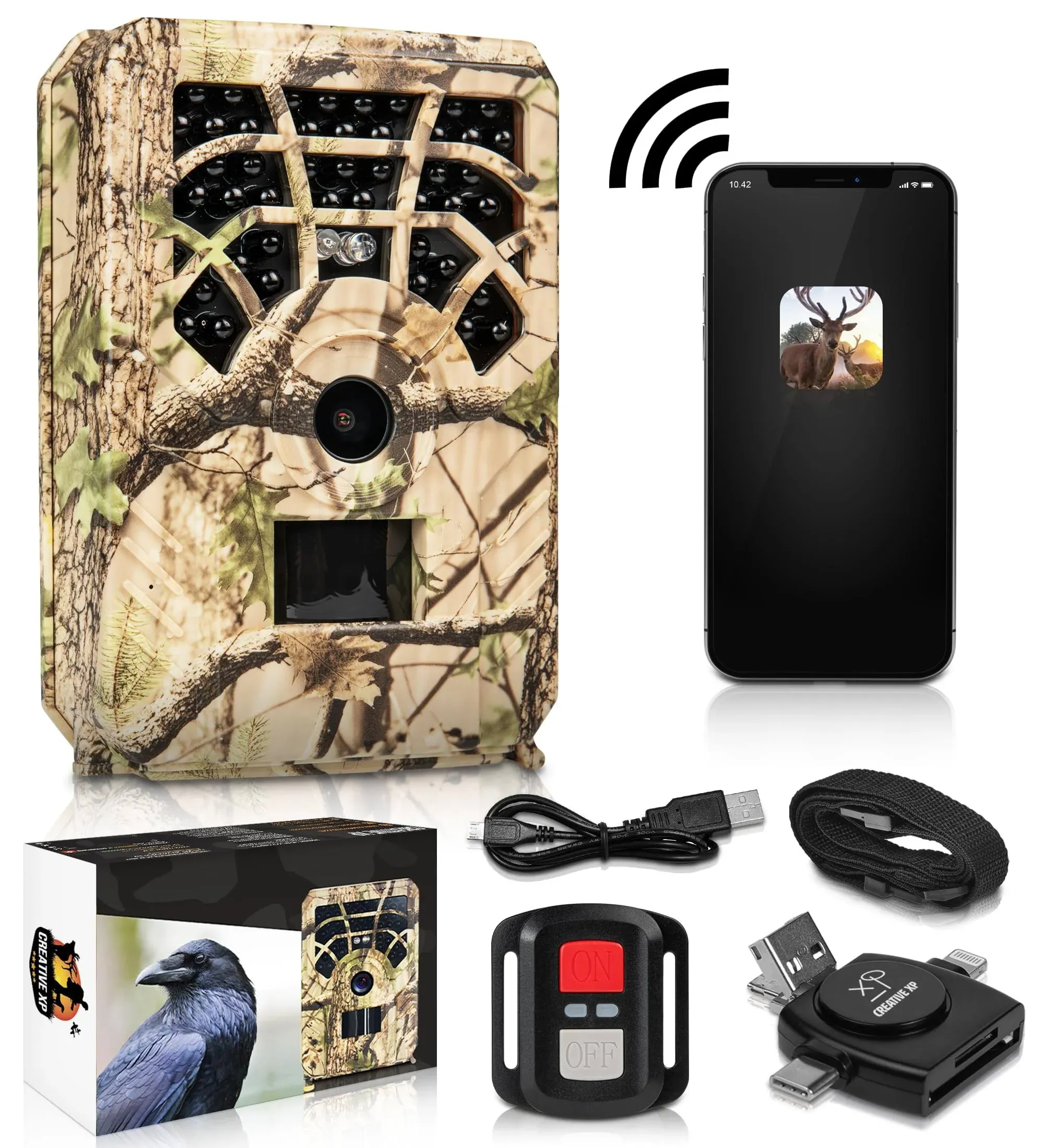 CREATIVE XP Cellular Trail Outdoor Waterproof WiFi Camera with Night Vision