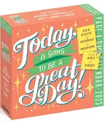 Today Is Going to Be a Great Day Page-A-Day Calendar 2023 - Calendar - VERY GOOD