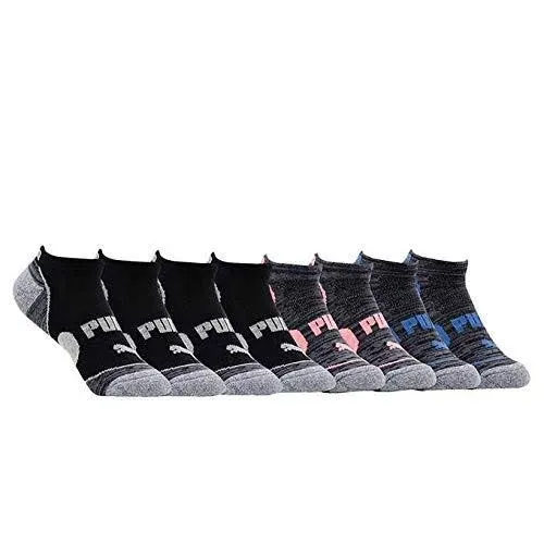 PUMA Women's No Show Moisture Control Mesh Ventilation Socks (10 Pair)