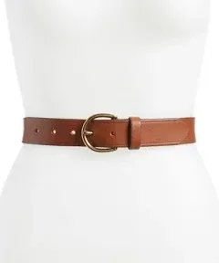 madewell black medium perfect leather belt