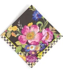 NEW (RETIRED) MacKenzie-Chil<wbr/>ds Flower Market-White Cocktail Napkins 20/PKG🌷🌼😁