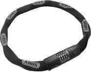 Abus 8808C/85 Combination Chain Lock, 85cm/2.8ft Chain, 8mm Square Links, Black