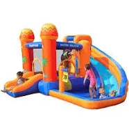 Inflatable Water Slide, Toddle Bouncy House with Blower, Water Bounce House for 