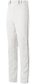 Mizuno Global Elite Baseball Pants Open Hem Bottom Adult 2XL White