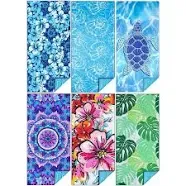 2 Pack Microfiber Thin Beach Towel Lightweight 71x32 Oversized Extra Large Sa...