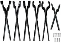 Rapid Tongs Bundle Set 6 Type of Tong Bundles Set DIY Rapid Tongs Comes with Rivet for Beginner Futher Smithing