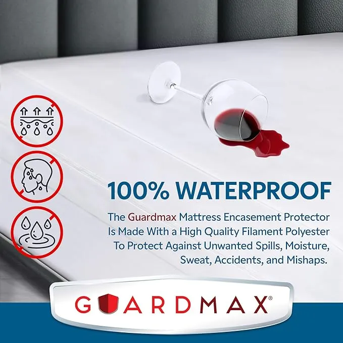 Guardmax Zippered Bed Bug Mattress Protector Encasement - Full XL