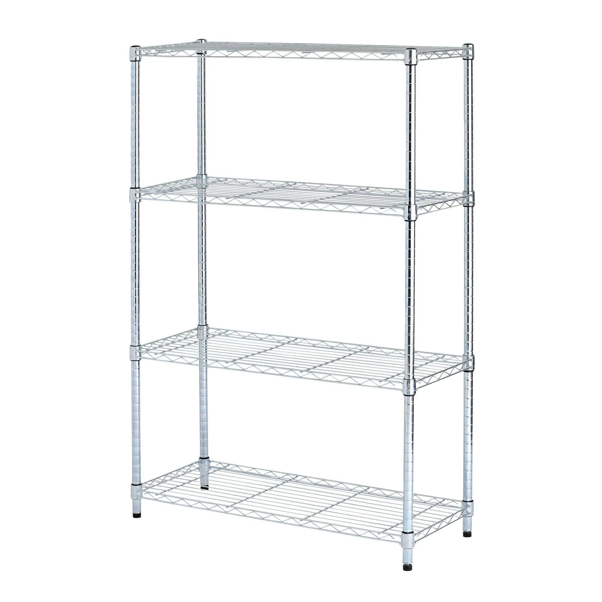 Alera® Residential Wire Shelving, Four-Shelf, 36w x 14d x 54h, Silver (ALESW843614SR) Each