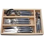 Laguiole Jean Dubost 24-Piece Everyday Flatware Set - Gray