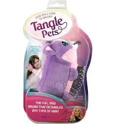 Tangle Pets CUPCAKE THE CAT- The Detangling Brush in a Plush, Great for Any Hair Type, Removable Plush, As Seen on Shark Tank