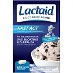 Lactaid Fast Act Lactose Intolerance Caplets (120 Ct.)