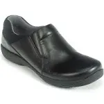 New w/ Box Dansko Neci Black Leather 38 / 8 Slip Resistant Work Shoe Clog Xp On 