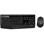 Logitech Mk345 Wireless Keyboard and Mouse Combo (Black) (Renewed)