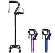 KingPavonini Walking Cane for Elderly Adults - Large Mobility Assistant Bar Support Up to 400lbs