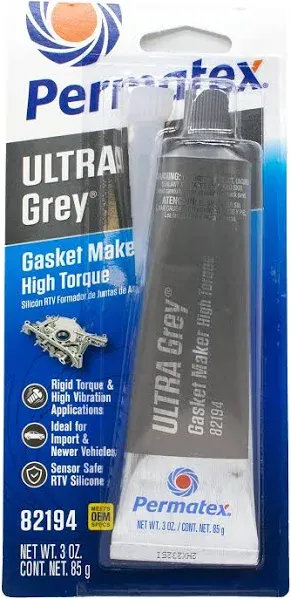 1 PC Permatex 82194 Ultra Gray RTV Silicone Gasket Maker Case