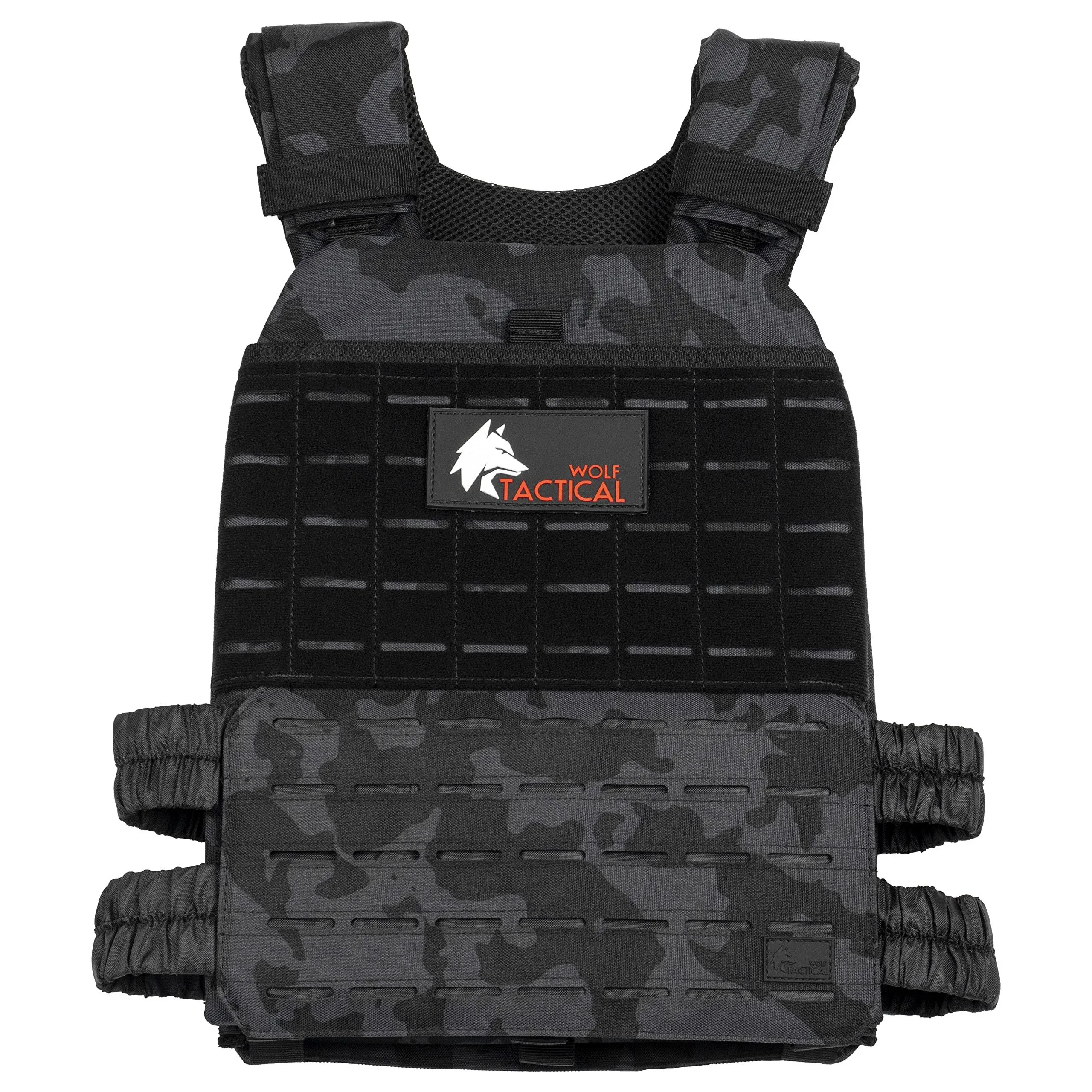 Wolf Tactical Weighted Vest Plate Carrier Multicam Black