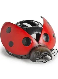 LOVELY LADYBUG INDOOR/OUTDOOR LARGE LED CANDLE HOLDER BNWT