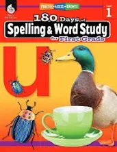 180 Days: Reading, Vocabulary/Language for 1st Grade Practice Workbook for Classroom and Home, Cool and Fun Practice Created by Teachers