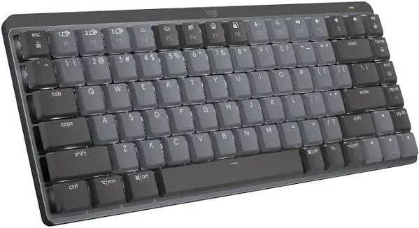 Logitech MX Mechanical Mini Wireless Illuminated Keyboard, Tactile Quiet Switches