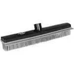 Fuller Brush Rubber Broom Head – for Carpets Floors Stairs Black/Gray 