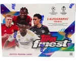 2023-24 Topps Finest Uefa Club Competitions Soccer Hobby Box