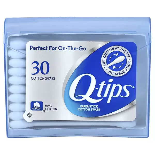 Q-tips, Paper Stick Cotton Swabs, 30 Swabs