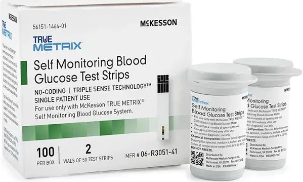 McKesson TRUE METRIX Blood PRO Glucose Diabetic Test Strips Exp 5/2025 Or Later