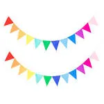 LOVENJOY 2 Assembled Felt Rainbow Banners