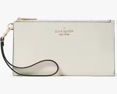 Kate Spade Madison Double Zip Wristlet Wallet Phone Case 
Meringue
NWT