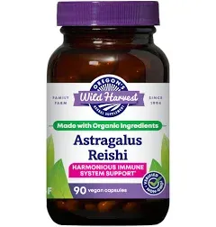 Oregon&#039;s Wild Harvest Astragalus Reishi 90 Vegetarian Capsules