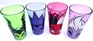 Silver Buffalo Disney Villains Colored Glassware Set