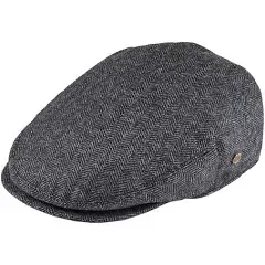 VOBOOM Men's Herringbone Flat Ivy Newsboy Hat Wool Blend Gatsby Cabbie Cap