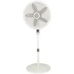 Lasko 18" Remote Control Cyclone Pedestal Fan, White