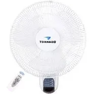 Tornado 16 Inch Oscillating Wall Mount Fan Remote Control Included 3 Speed 2650 CFM 6 FT Cord UL Safety Listed