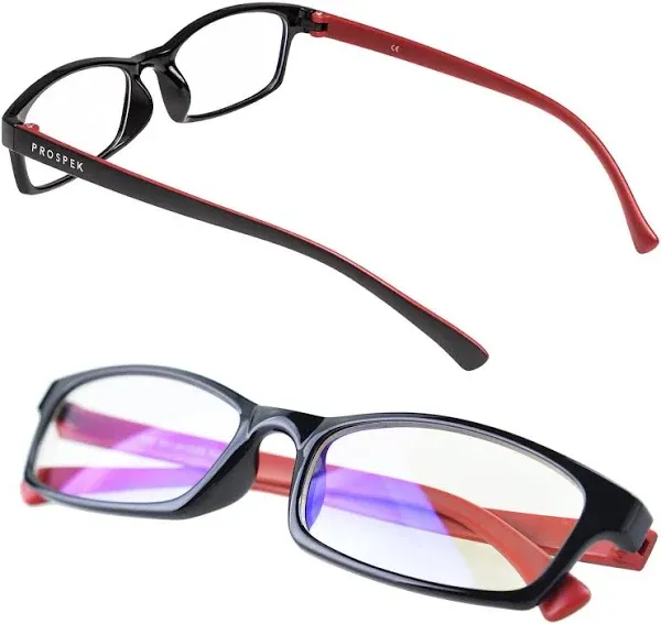 Prospek Blue Light Filter Glasses Computer Reading Red Black Professional S117_M